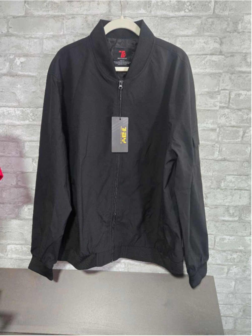 Men's Black Bomber Jacket XXL